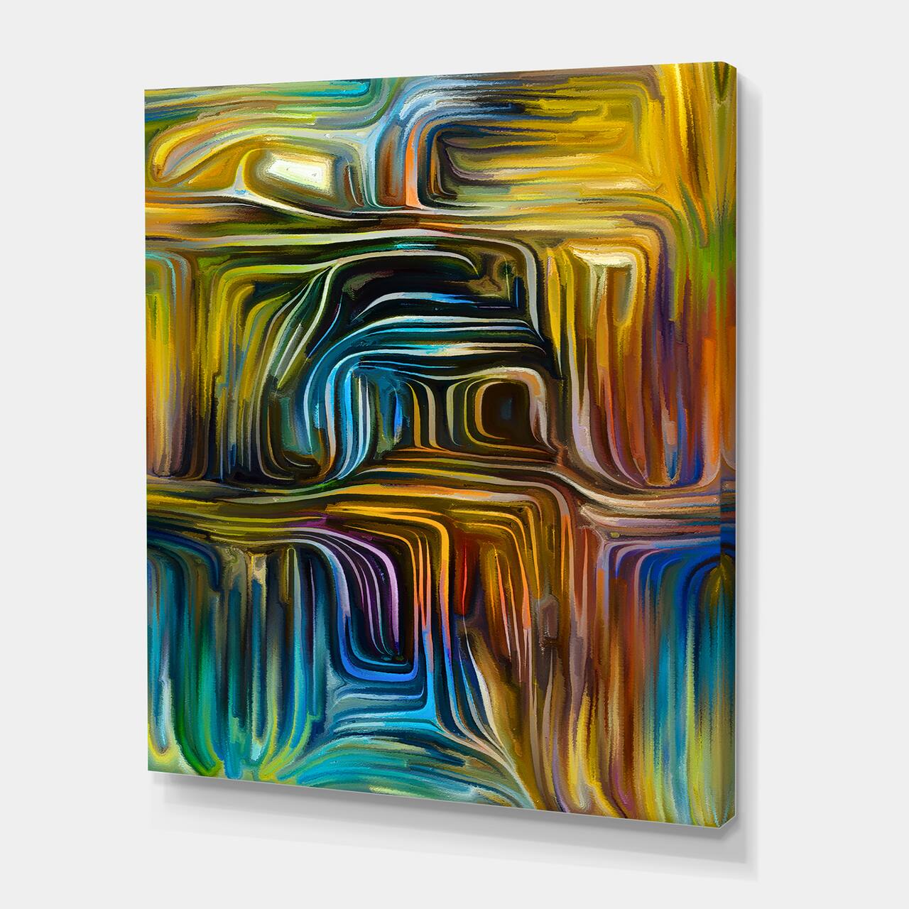 Designart - Colour Fusion IV - Modern Canvas Wall Art Print